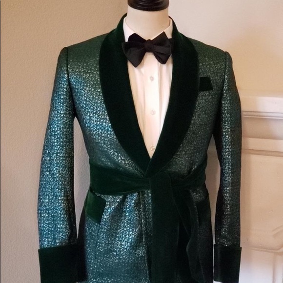 A one of a kind slim fit velvet blazer only worn once....